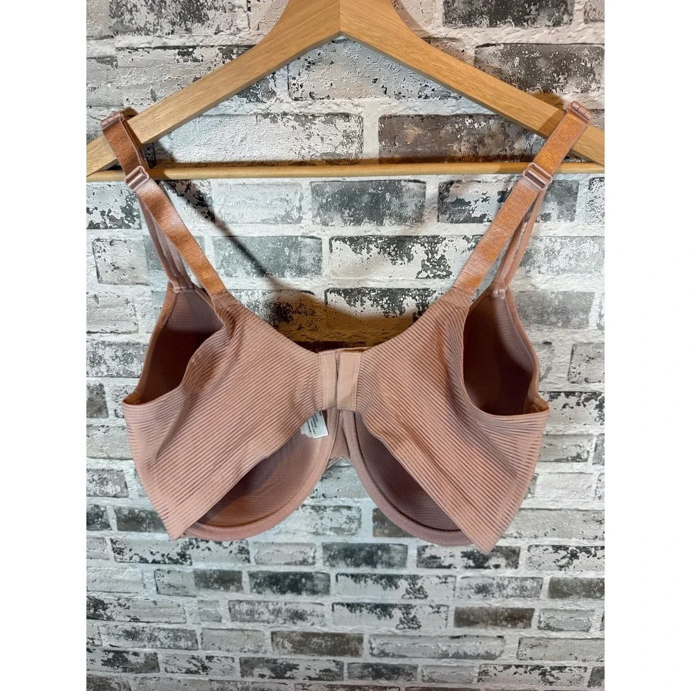 Soma Cooling Full Coverage Bra‎ Womens 36G Rose Dust Underwire Ribbed